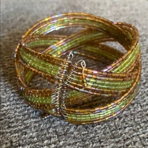 Beaded Bangle Bracelet